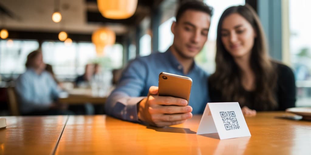 Digitales Menü und QR-Bestellung im Restaurant
